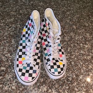 Colorful Checkered Sk8-Hi Vans